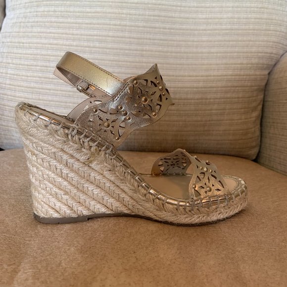 Wedge Sandal Size 6 Marc Fisher Kickal Espadrille - Picture 4 of 5